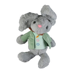 Jucarie de plus - Iepuras cu paltonas, 30 CM