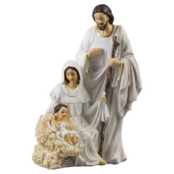 Decoratiune Sfanta Familie 9x13 CM, din rasina, Betleem