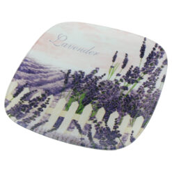 Platou din sticla Lavender 20x20 CM