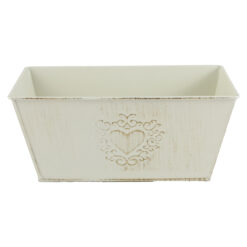 Ghiveci din metal Antic Crem 20x11 CM, tip tava