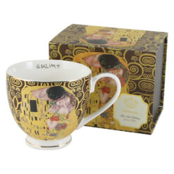 Cana portelan "The Kiss" de Gustav Klimt, in cutie decorativa