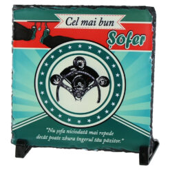 Placa ardezie "Cel mai bun Sofer..." 19x19 CM