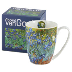 Cana portelan 360 ml, "Irises" de V. van Gogh, in cutie decorativa