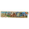 Magnet frigider din lemn "Bucharest" 17x4 CM, colaj