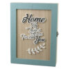 Cutie pentru chei din lemn "My Home is wherever I'm with you" , 19.5x26 CM