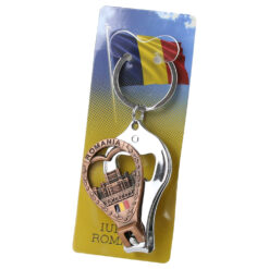 Breloc cu desfacator si unghiera, din metal 3.5x10 CM, Romania, Bucuresti