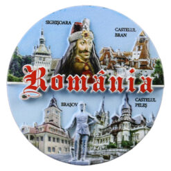 Magnet frigider din rasina 7 CM, Romania, Orase