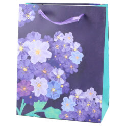 Punga cadou din hartie 18x23 CM, Flori mov