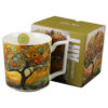 Cana din portelan 450 ml, "Modern Tree" in cutie decorativa, Modern Art