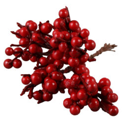 Pick decor cu bobite rosii 11 CM