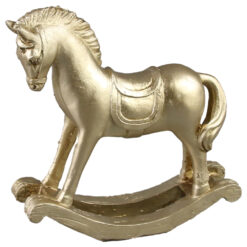 Cal balansoar din rasina aurie 16x14 CM