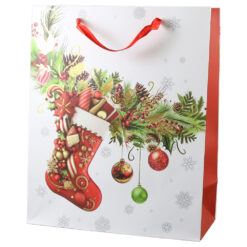 Punga cadou Craciun 26x32 CM, Decor Craciun