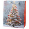 Punga cadou Craciun 26x32 CM, Brad de Craciun