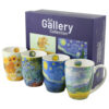 Set 4 cani din portelan 360 ml, de V. van Gogh