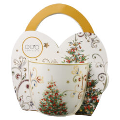 Cana portelan 460 ml, Christmas Magic, in ambalaj decorativ, Magia Craciunului