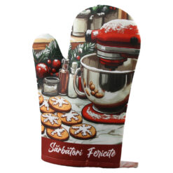 Manusa de bucatarie, "Sarbatori Fericite!" 16x26 CM, Prajituri