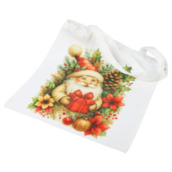 Sacosa textil cu fermoar, Spiridus cu cadou, 36x38 CM