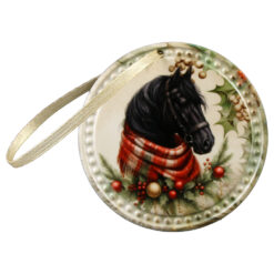 Magnet de frigider din ceramica 6.5 CM, cu agatatoare, Cal