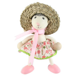 Figurina bungee jumping - Miel fata cu palarie de paie 17 CM