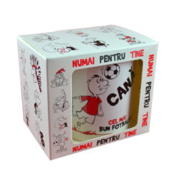 Cana ceramica 300 ml "Cel mai bun fotbalist", in cutie decorativa - Funny Mug