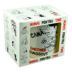 Cana ceramica 300 ml "Smecher cunoscut", in cutie decorativa - Funny Mug