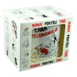 Cana ceramica 300 ml "Cana Vitezomanului", in cutie decorativa - Funny Mug
