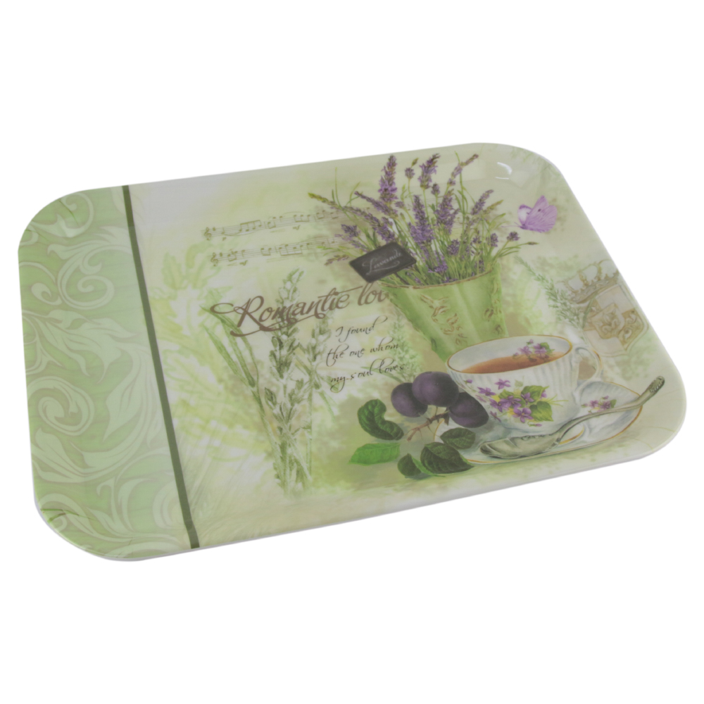 Tava pentru servire din plastic Lavanda romantic 38x29 CM