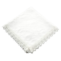 Servetel traditional din bumbac 40x40 CM Alb