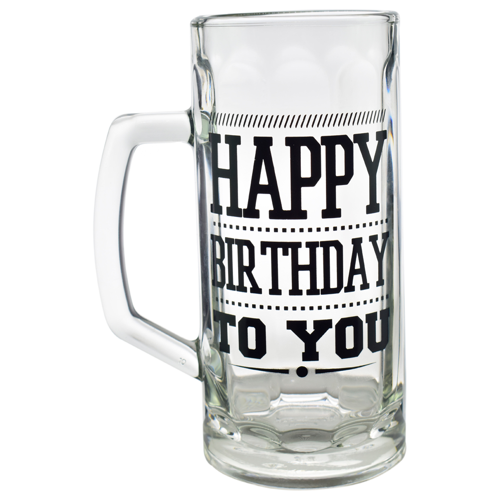 Halba de bere 500 ml "Happy birthday to you"