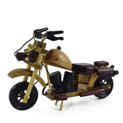 Motocicleta vintage din lemn 18 CM, Macheta