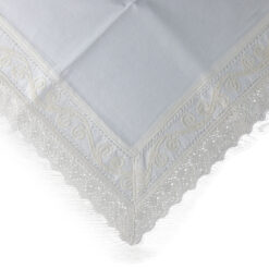 Fata de masa din bumbac 90x90 CM, cu broderie