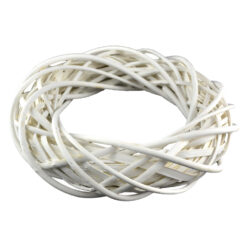 Coronita pentru decor din rachita 30 CM - Alb