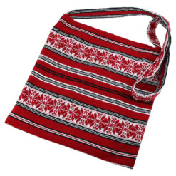 Traista cu baier, artizanat 32x35 CM, rosu