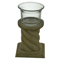 Suport lumanare din lemn 12 CM - Design rustic