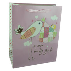 Punga cadou din hartie 26x32 CM, A new baby girl!