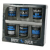 Set 6 pahare shot din sticla Game Over 35 ml, Lb. Magh.
