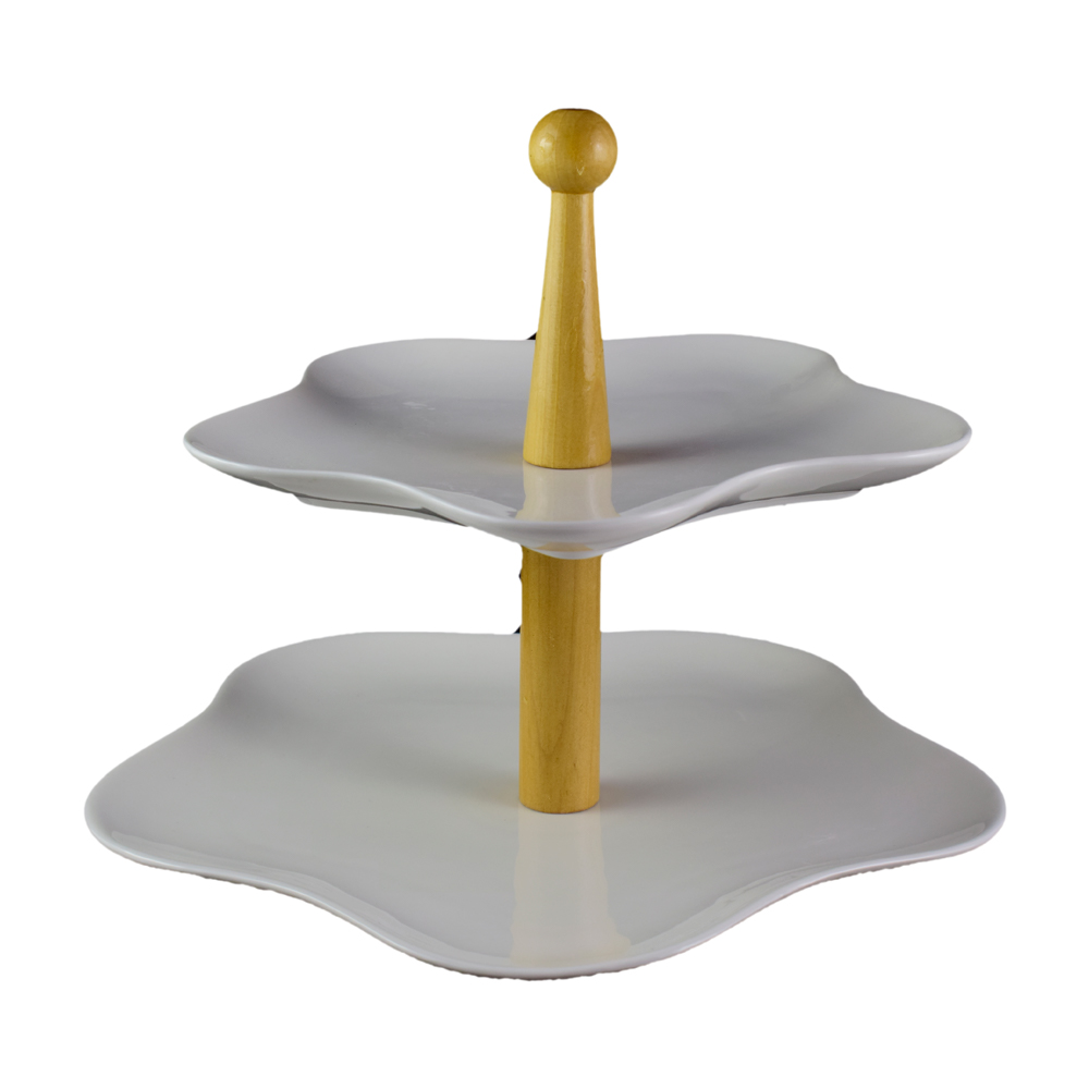 Platou etajat cu 2 nivele realizat din ceramica