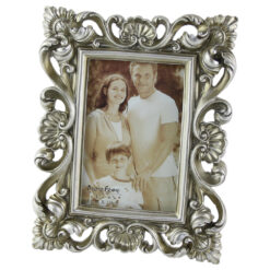 Rama foto din rasina Elegant 18x23 CM, Dim. poza 10x15 CM - Antic Silver