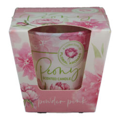 Lumanare parfumata in pahar Peony Royal Pink/Powder Pink 8x7 CM