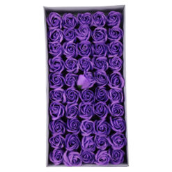 Trandafiri de sapun, 5 CM, 50 de bucata/cutie - Mov