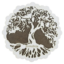 Suport oale traforaj din lemn Copacul Vietii 20 CM