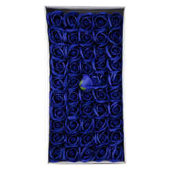 Trandafiri de sapun, 5 CM, 50 de bucata/cutie - Albastru Ink