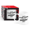 Cana ceramica 300 ml "Bine ca nu sunt normal...", in cutie decorativa - Boss Mug