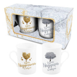 Set 2 cani pereche 290 ml "Legjobb nagymama/Legobb nagyapa"