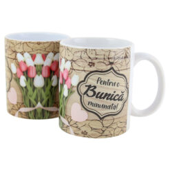 Cana ceramica "Pentru o bunica minunata!" 330 ml