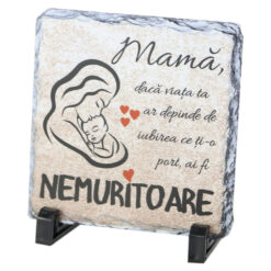 Placa ardezie "Mama..." 14x14 CM