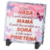 Placa ardezie "Doar o Nasa" 14x14 CM