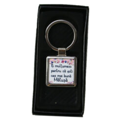 Breloc personalizat "Iti multumesc Matusa" metalic