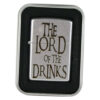 Bricheta metalica "The Lord of the Drinks", 3.5x5.5 CM, Argintiu