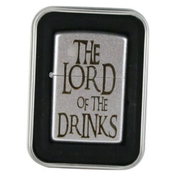 Bricheta metalica "The Lord of the Drinks", 3.5x5.5 CM, Argintiu